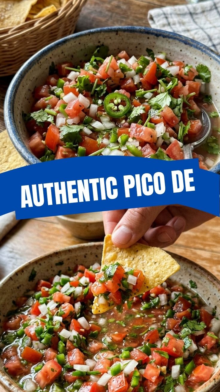 A vibrant bowl of authentic pico de gallo, showcasing fresh diced tomatoes, onions, cilantro, and jalapeños.