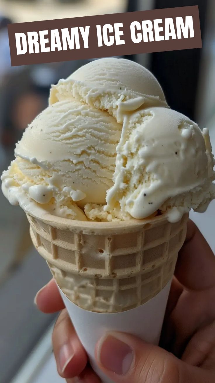 A vibrant bowl of homemade no-churn ice cream, ready to be served.