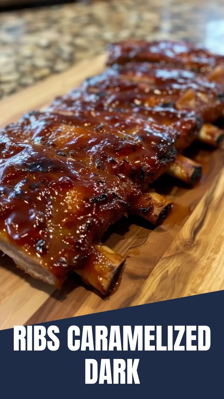 Plated baby back ribs, ready to serve