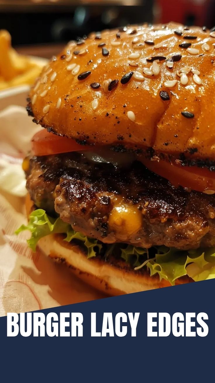 A perfectly cooked smash burger with melted cheese and fresh toppings.