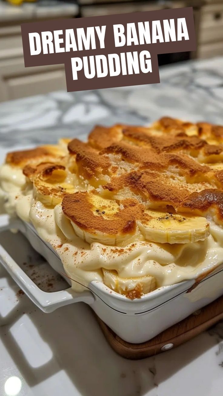 A bowl of traditional Southern banana pudding with vanilla wafers and fresh banana slices.