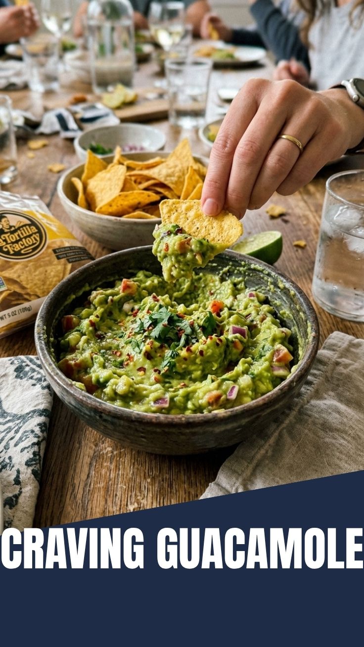 A vibrant bowl of fresh guacamole with avocado chunks